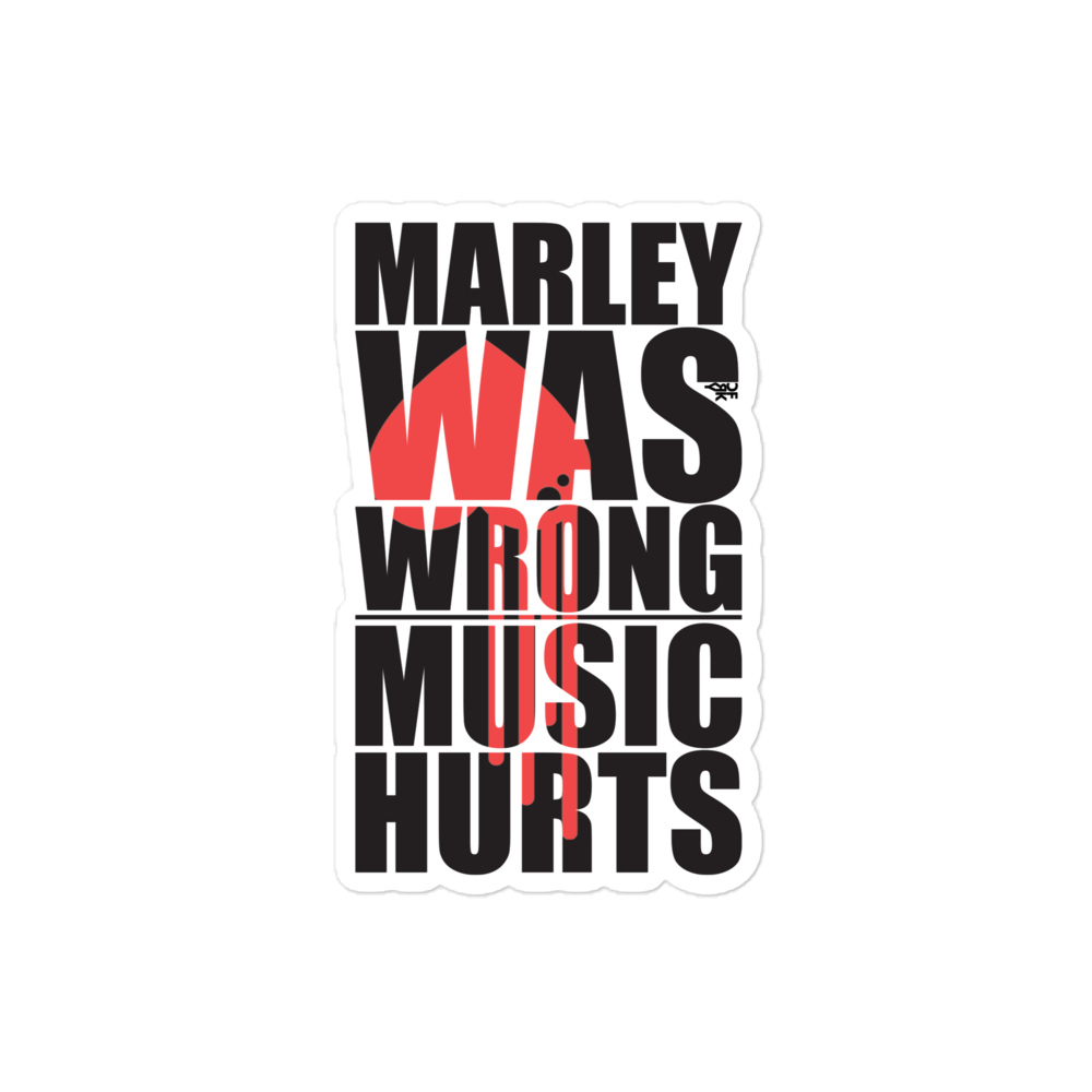 Music Hurts Bubble-free stickers - Image 2