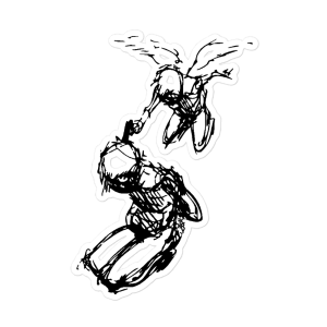 accel, angel, angelic, artist, being, dark, death, inner, love, motivate, motivation, push, self, sticker, struggle